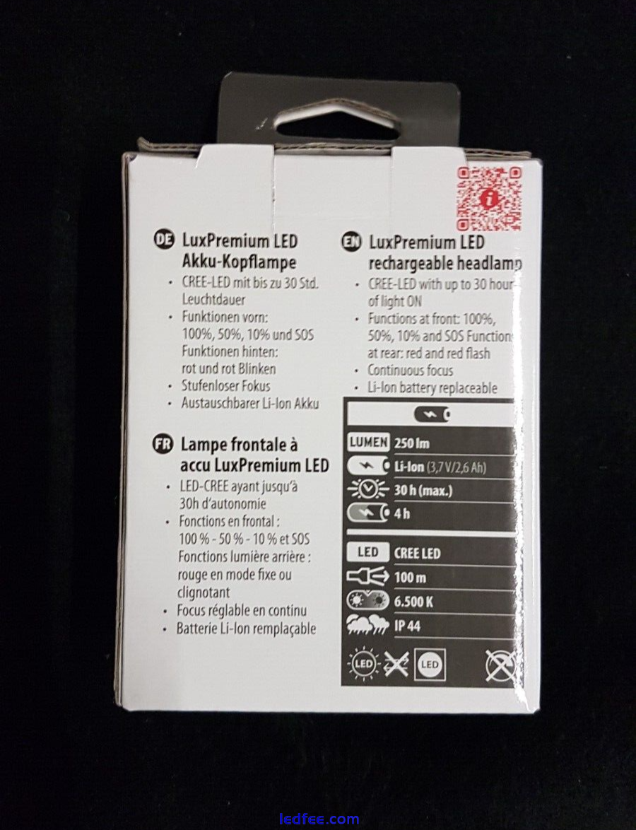 Brennenstuhl LuxPremium Rechargeable LED Headlight Torch 5 