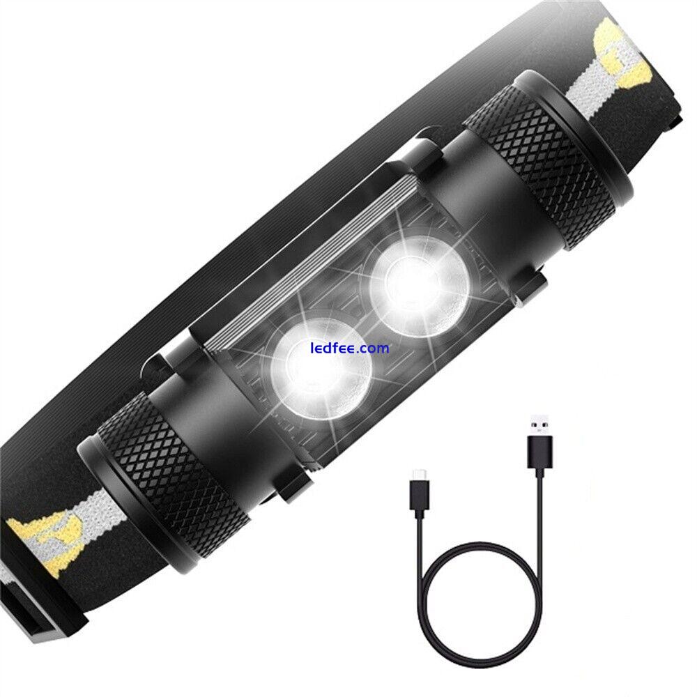 Sofirn H25S Headlamp Dual Luminus SST40 LED 1200lm USB Recharge+18650Battery  1 