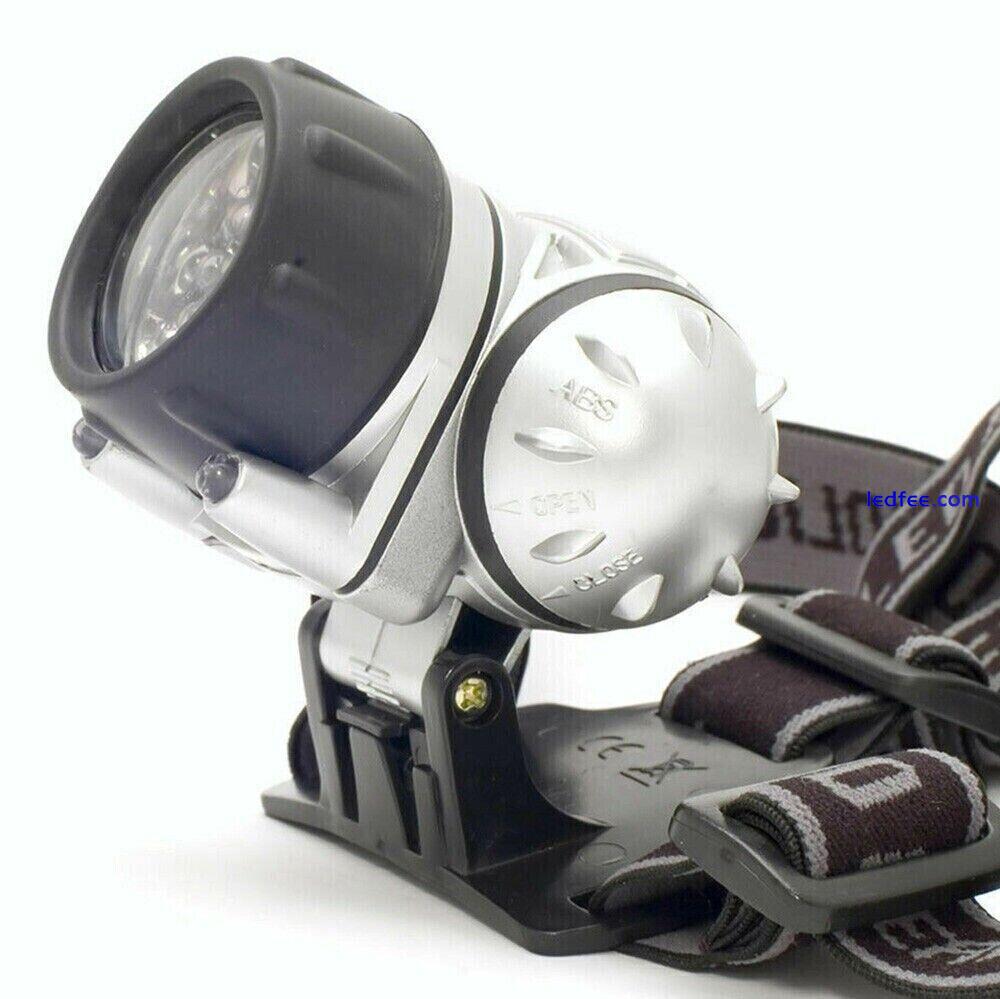 LED Head Torch Lamp Light Bright Outdoor Waterproof For Camping Fishing Work UK 3 