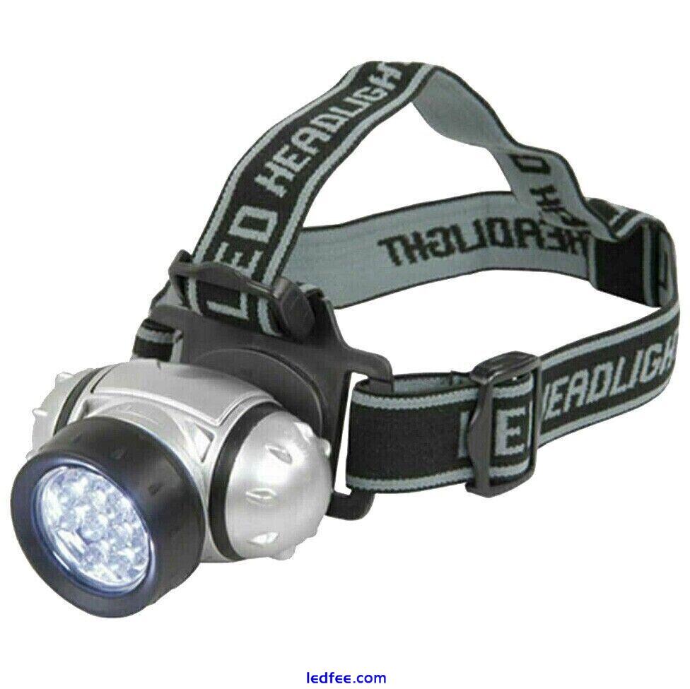 LED Head Torch Lamp Light Bright Outdoor Waterproof For Camping Fishing Work UK 2 