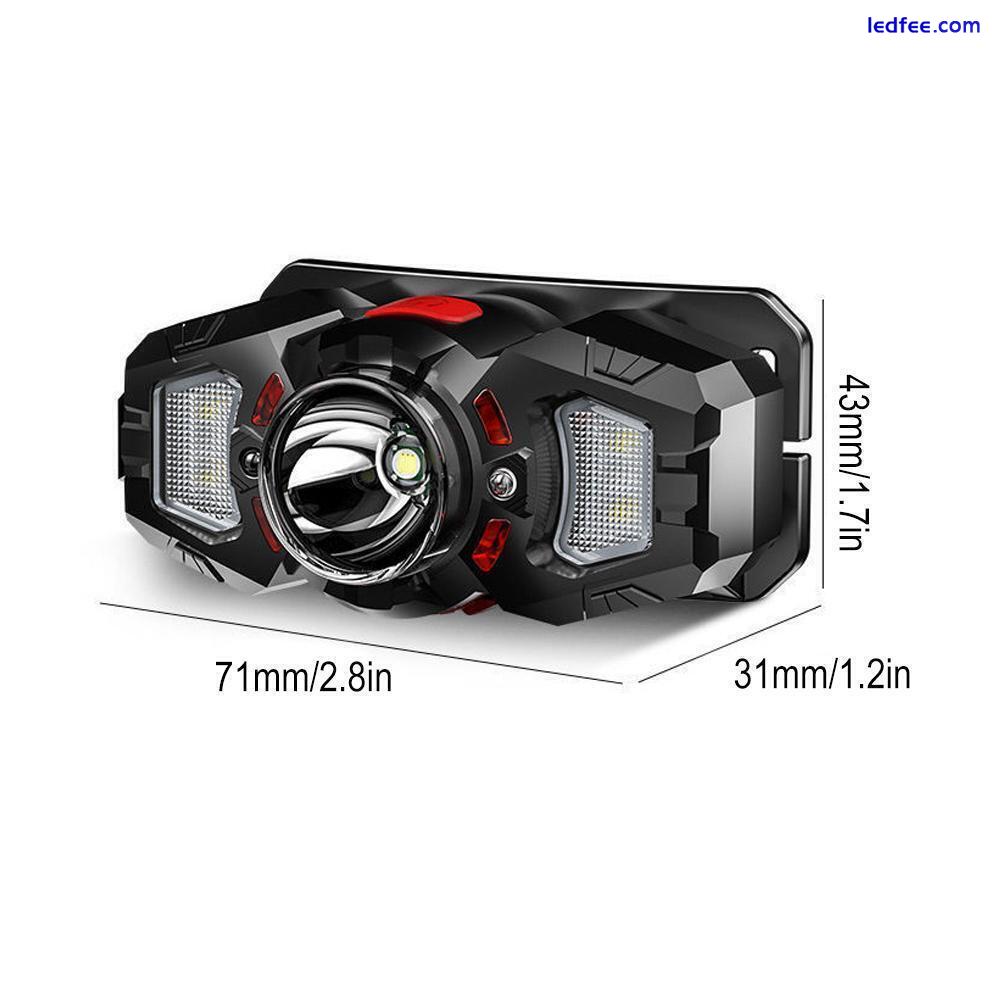 Super Bright Waterproof LED Head Torch Headlight USB HOT Headlamp Y2R2 5 