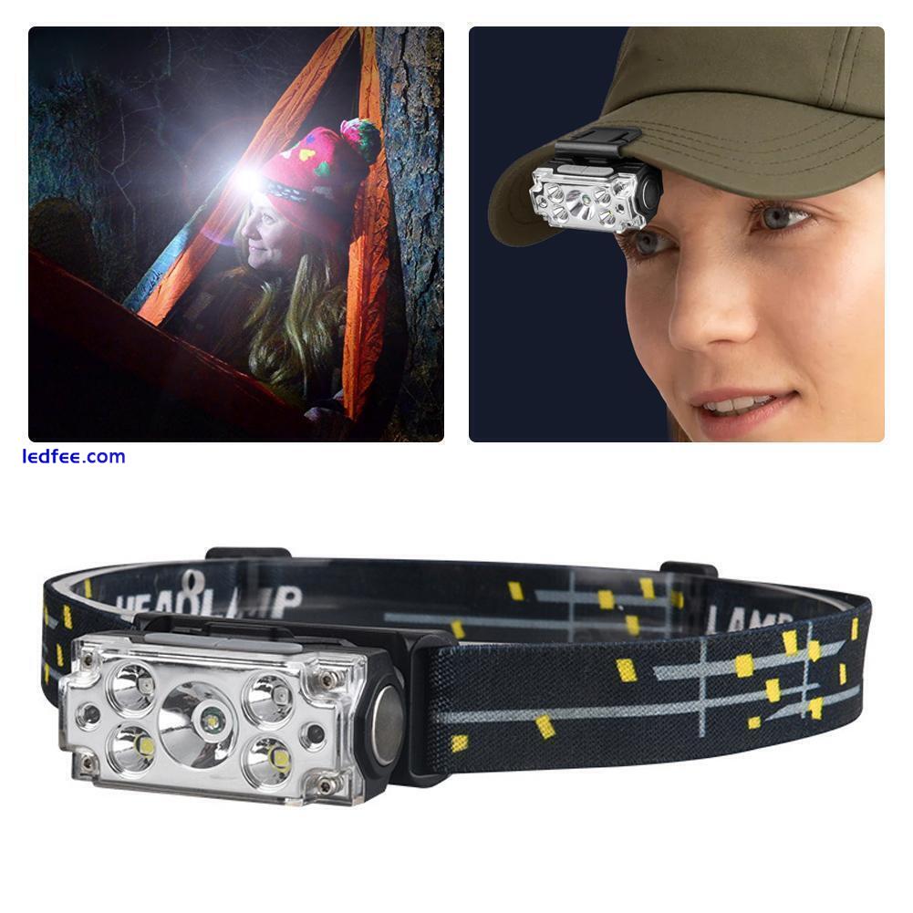 Waterproof LED Head Torch Headlight USB Rechargeable Headlamp 2024 G3W2 0 