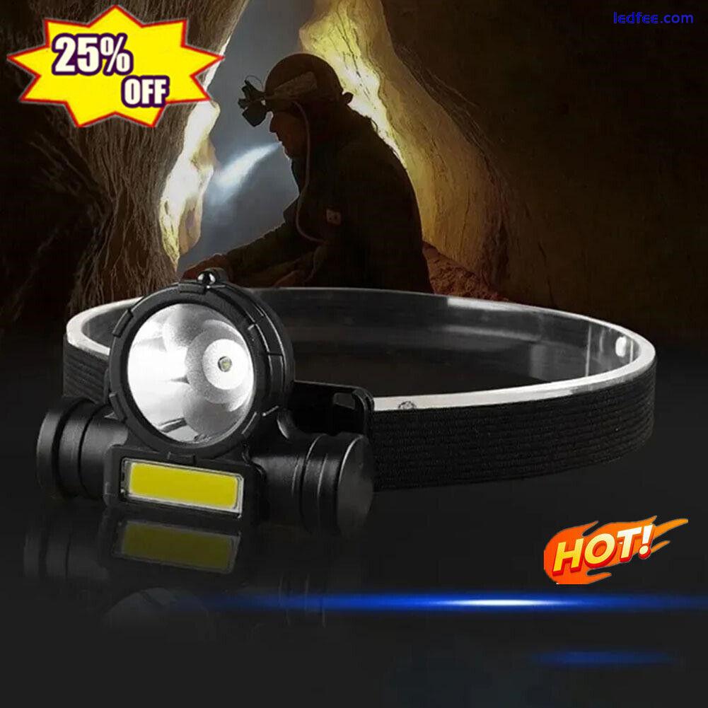 Waterproof LED Headlamp Super Bright Head Torch USB Headligh Rechargeable S7U3 0 