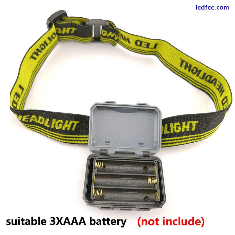 Mini Led Headlamp Outdoor Headlight Frontal Light Torch Lamp with AAA Battery 1 