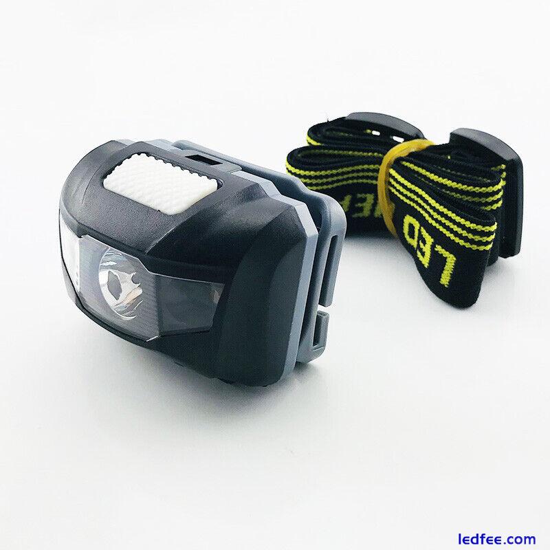 Mini Led Headlamp Outdoor Headlight Frontal Light Torch Lamp with AAA Battery 3 