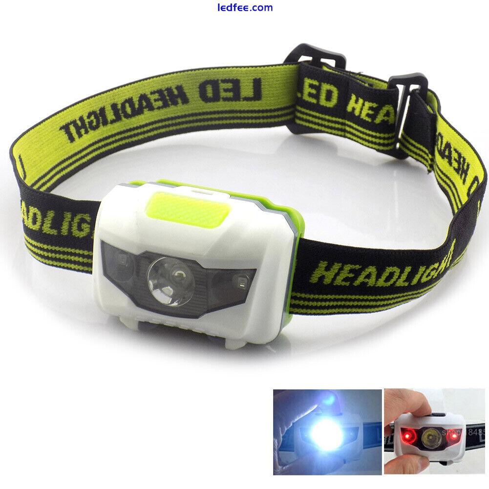 Mini Led Headlamp Outdoor Headlight Frontal Light Torch Lamp with AAA Battery 4 