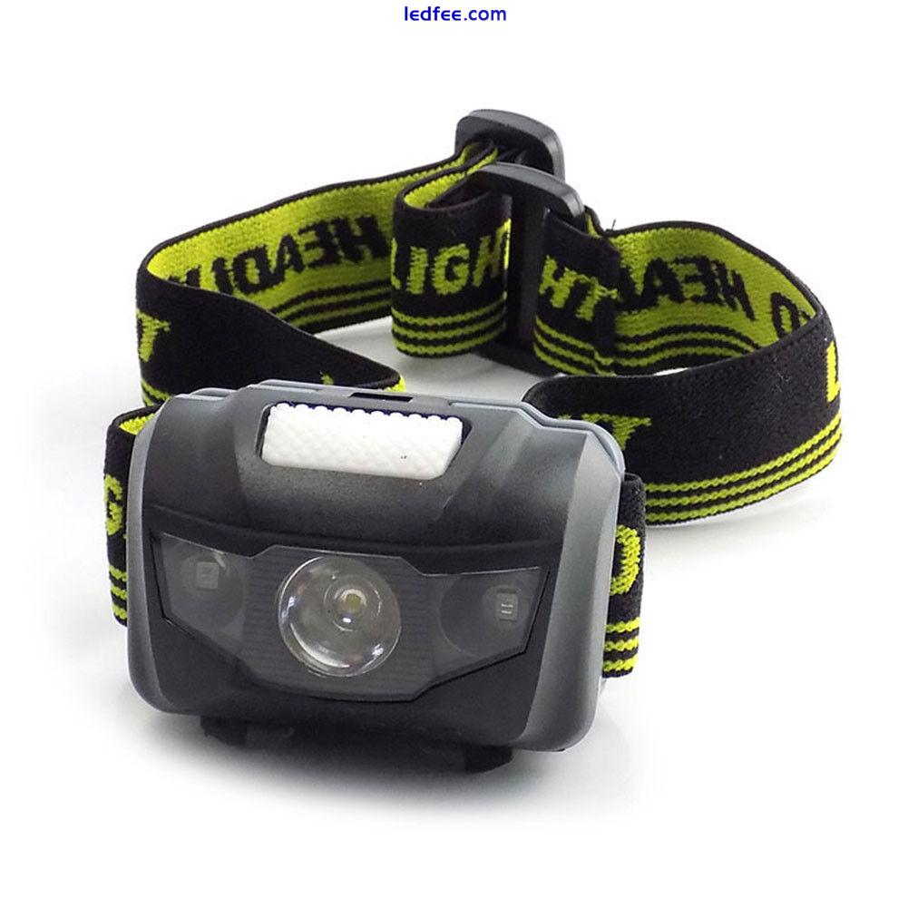 Mini Led Headlamp Outdoor Headlight Frontal Light Torch Lamp with AAA Battery 2 