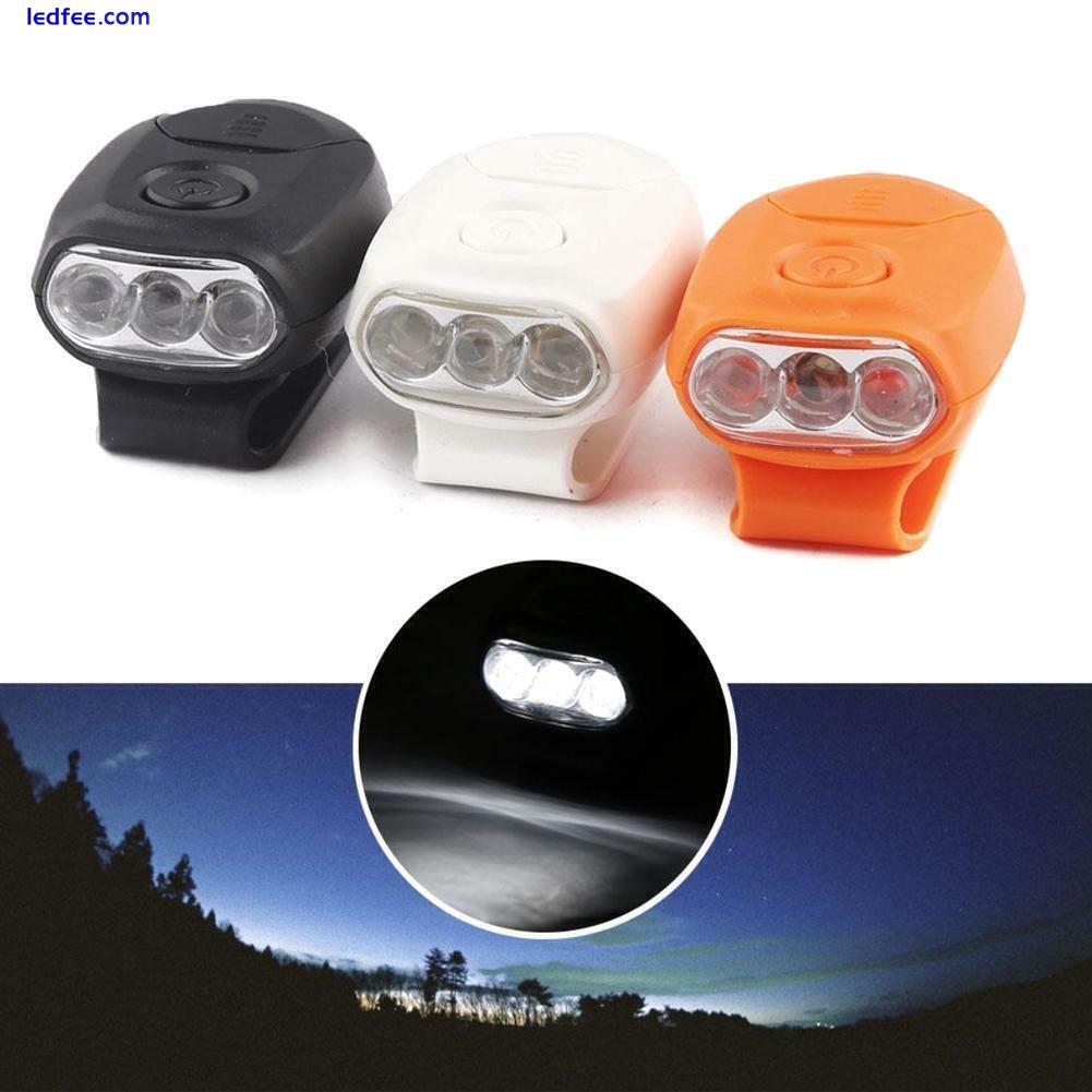 3 LED Cap Mounted Light Clip-on Lamp Hat Head Mini Tent Hiking Outdoor 9CK3 3 