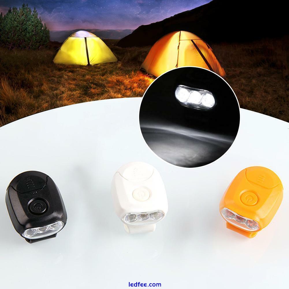 3 LED Cap Mounted Light Clip-on Lamp Hat Head Mini Tent Hiking Outdoor 9CK3 5 