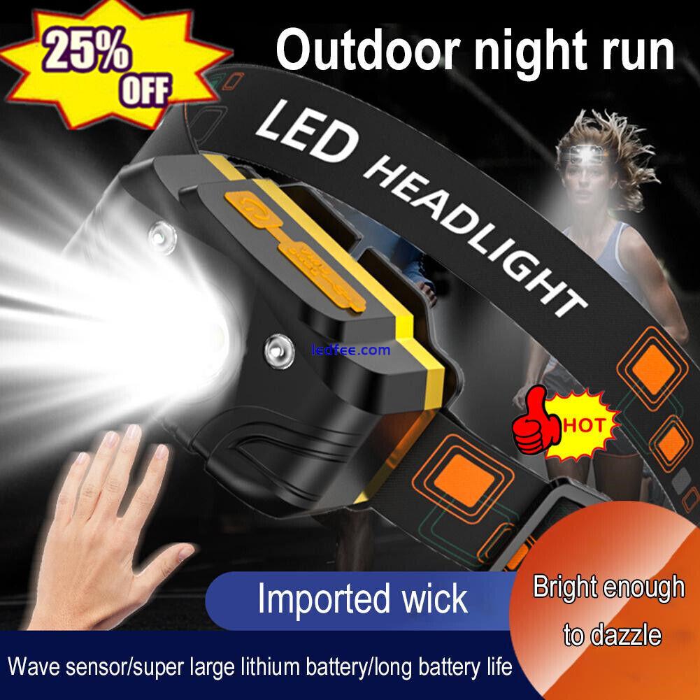Super Bright USB Rechargeable LED Head Torch Headlight Headlamp Waterproof N5B8 2 