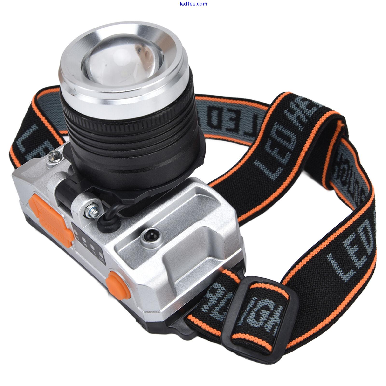 02 015 Zoomable Headlight LED Headlight USB Rechargeable Powerful Light 3 2 