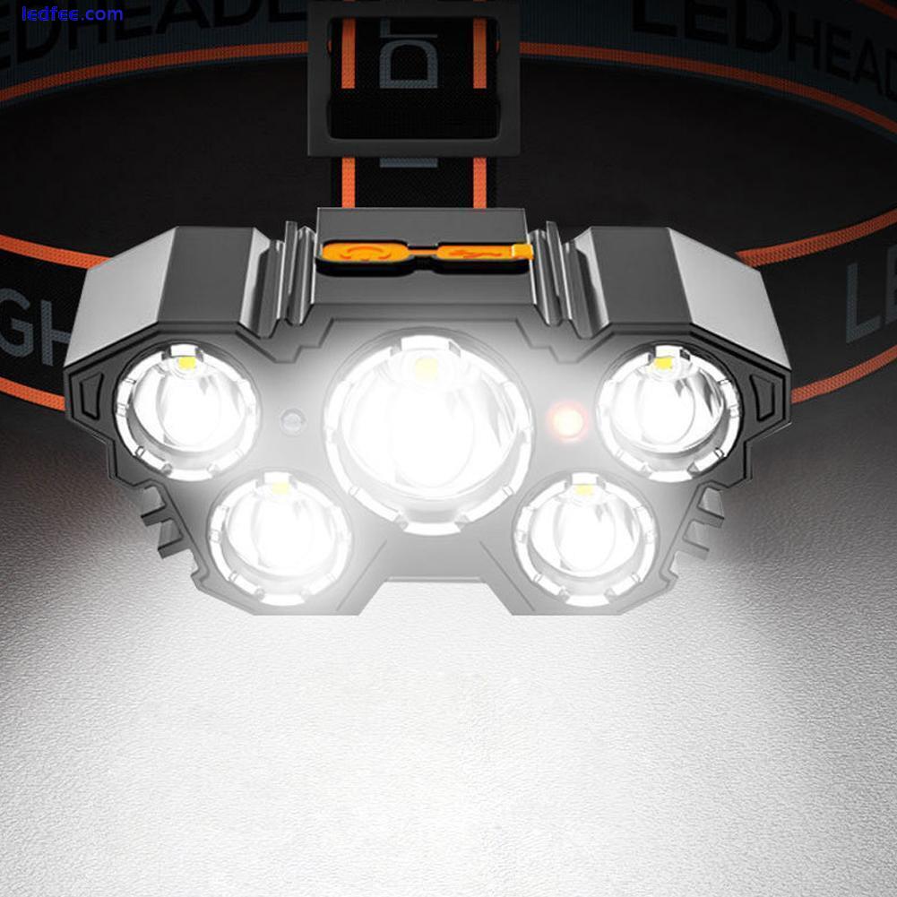 LED Headlamps Rechargeable Headlight Head Torch Work Lamps R4 Hot L1N8 A1E7 4 