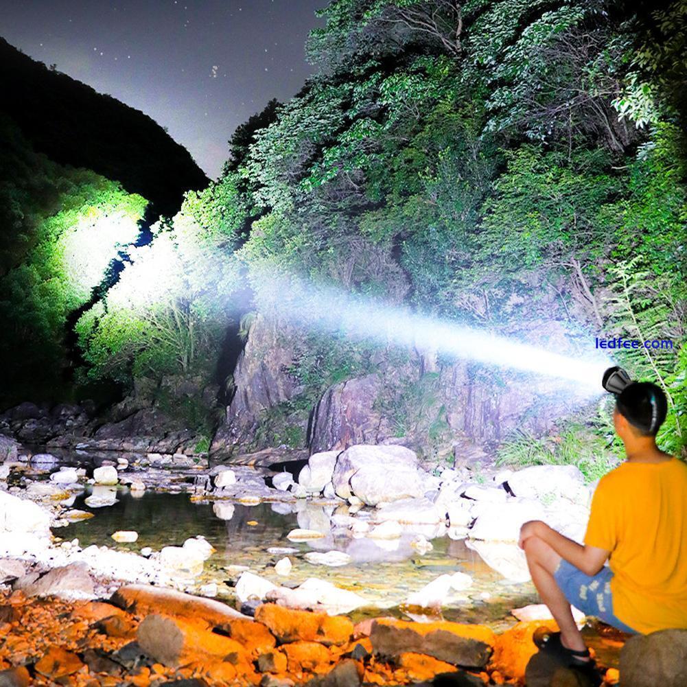 USB Rechargeable Headlamps Waterproof LED Head Torch Band✨f Headlight O6Y9 4 