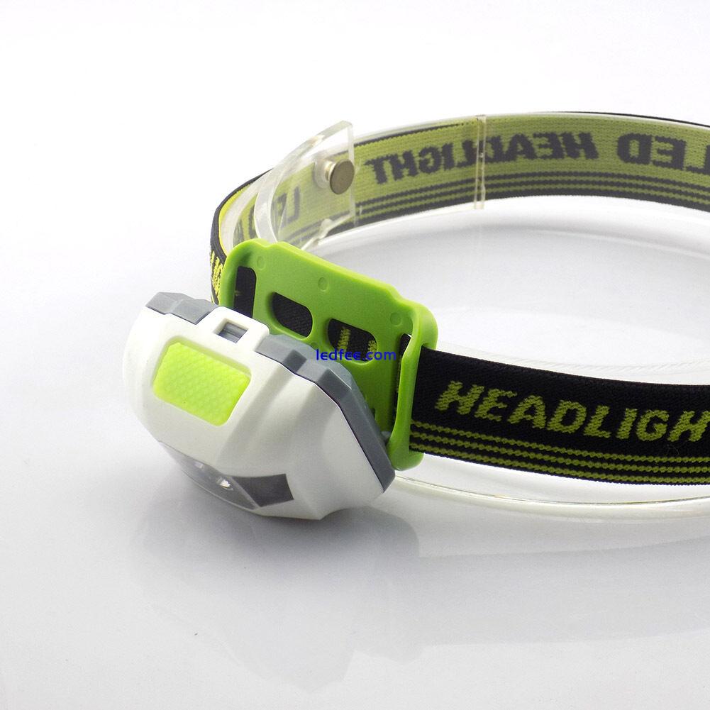 Mini Headlamp flashlight white Led light AAA Battery Frontal head Torch Hunting 2 