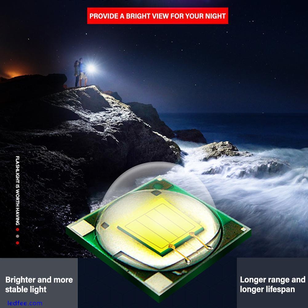 Rechargeable High Power Headlamp Outdoor LED Spotlight Waterproof 4 