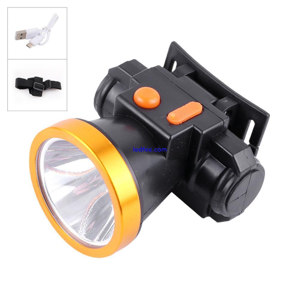 LED Headlamp Head Torch Powerful Headlight Flashlight Camping Rechargeable  V2G3 2 