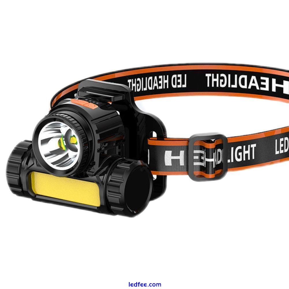 New Waterproof COB Headlamp Night LED Head Torch Headlight Rechargeable G5I9 5 