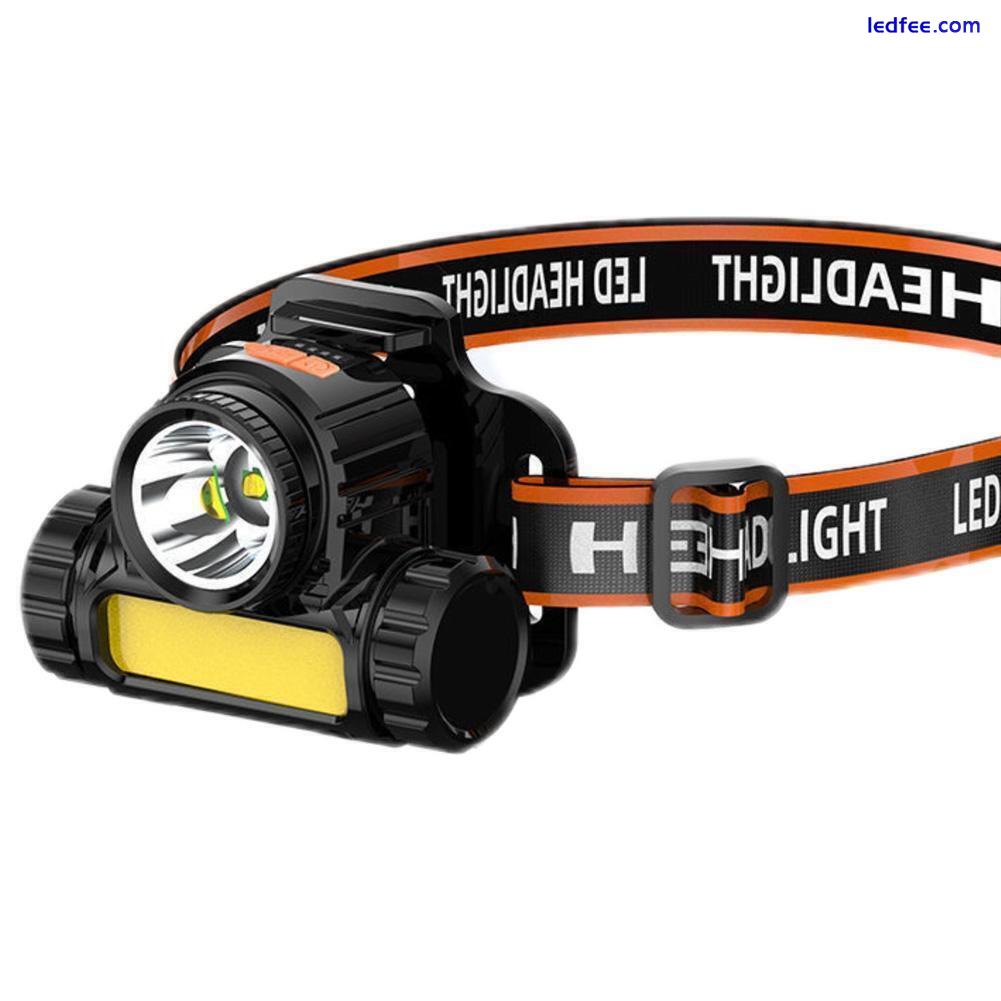 New Waterproof COB Headlamp Night LED Head Torch Headlight Rechargeable G5I9 1 