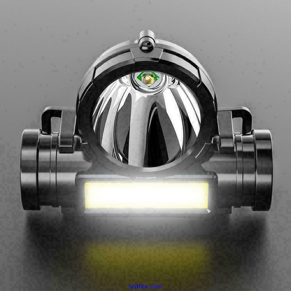 USB Rechargeable Waterproof COB LED Headlamp Headlight Light new A5J0 0 