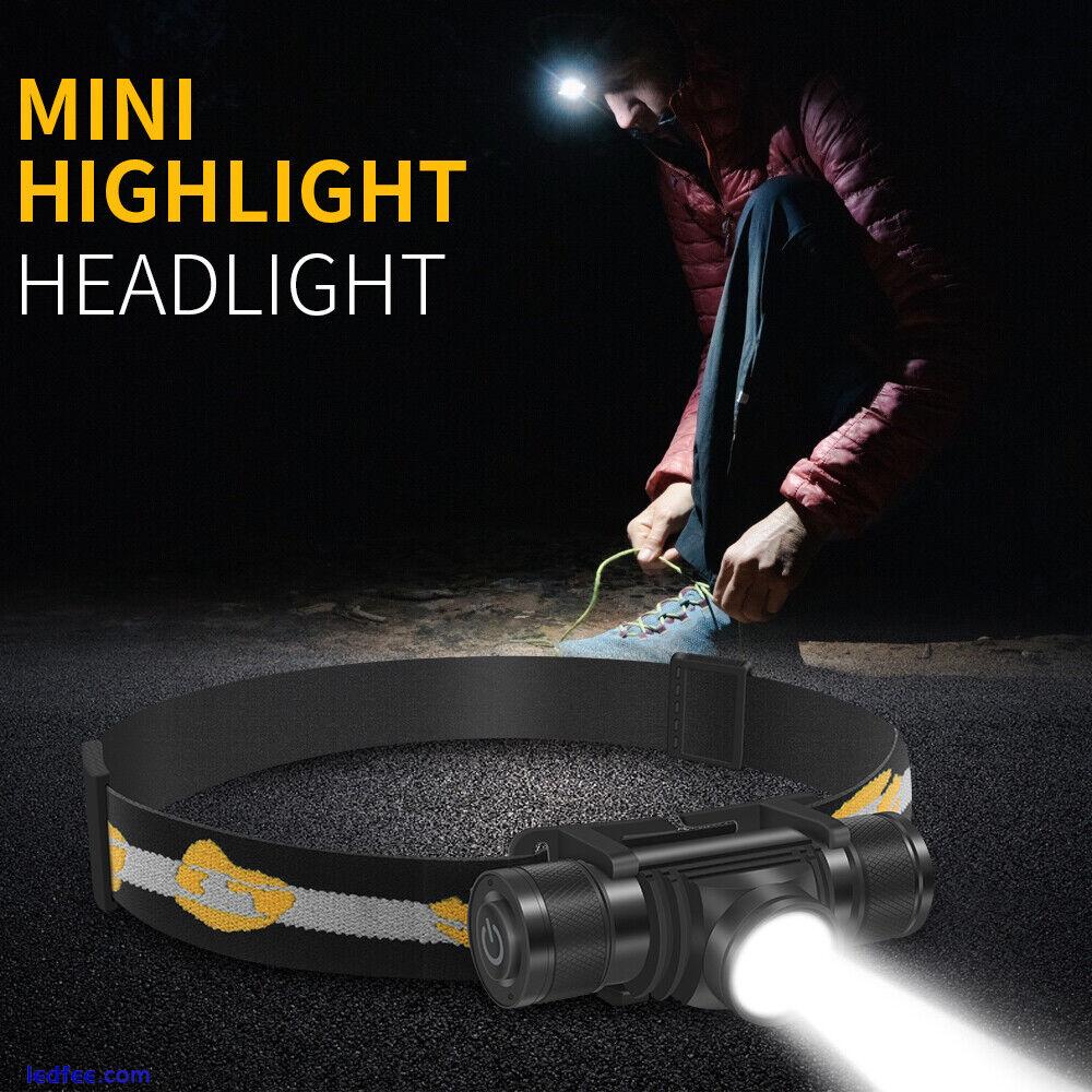 BORUIT Zoom Rechargeable Headlights Camping Hiking LED Lights Wholesale Headlamp 3 