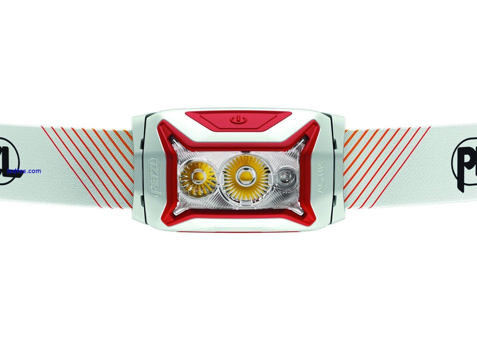 Petzl New Actik Core 600 Lumens LED Headtorch - Red 1 