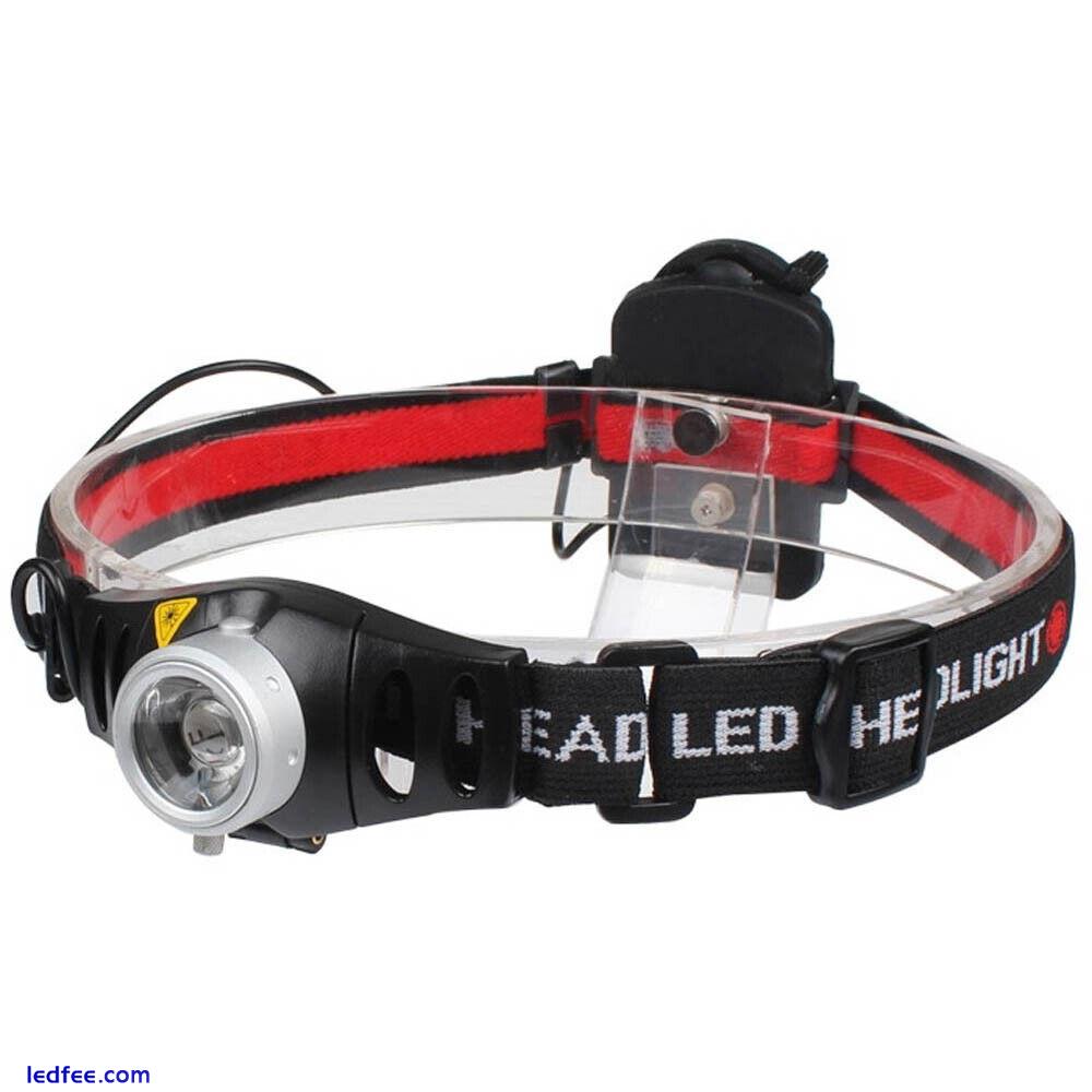 500 lumens Adjustable Focus LED Headlamp HeadLight Torch Flashlight Bright# 3 