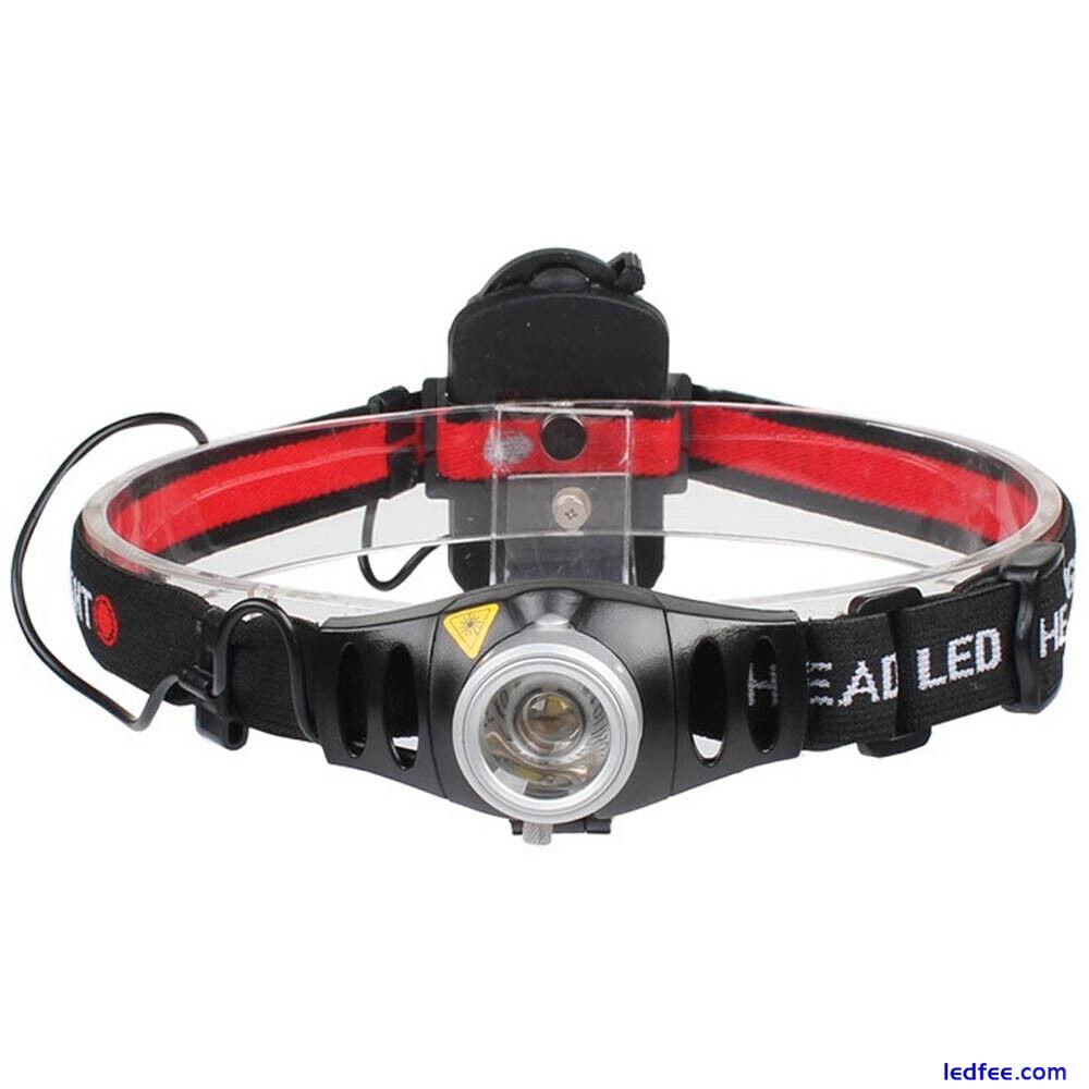 500 lumens Adjustable Focus LED Headlamp HeadLight Torch Flashlight Bright# 4 