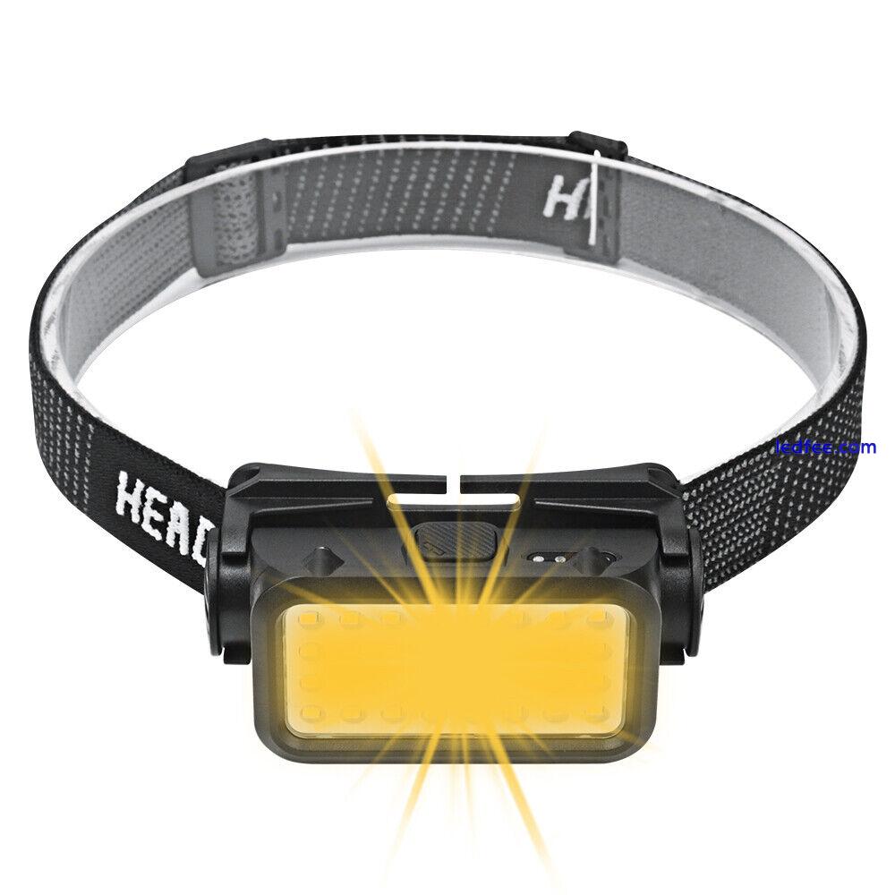 Rechargeable Camping Fishing Headlamp Torch 32LED Warm Light Super Bright Lamp 3 