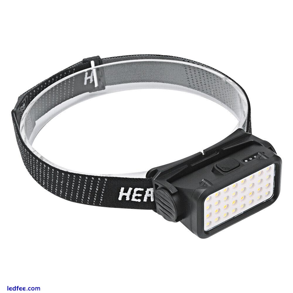 Rechargeable Camping Fishing Headlamp Torch 32LED Warm Light Super Bright Lamp 4 