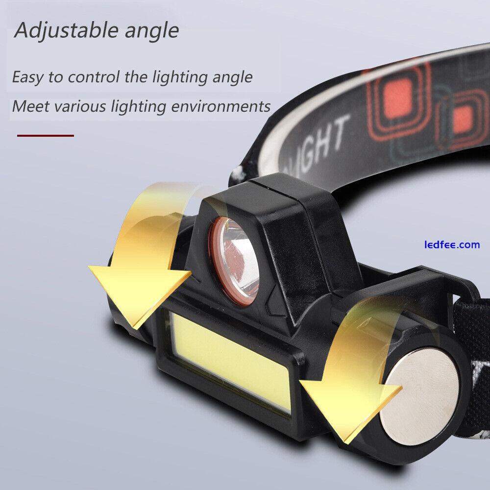 1200mAh LED Headlamp Headlight Head Light Flashlight USB Rechargeable Waterproof 1 