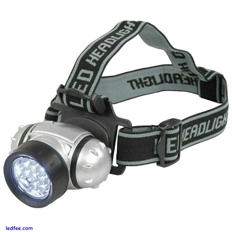 12 LED Head Torch Lamp Light Bright Outdoor Waterproof For Camping Fishing Work 2 