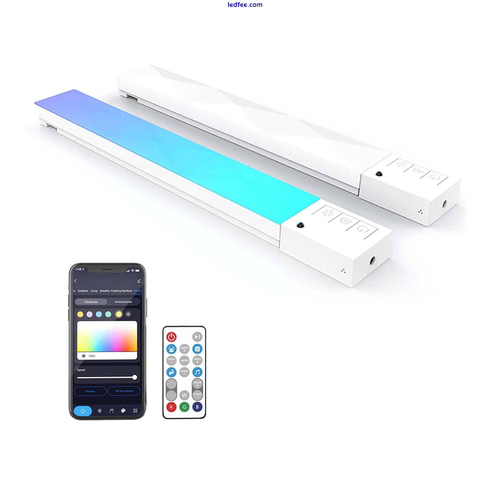 Smart LED Ambient Light Bar RGBIC Wall Light APP+Voice+Remote Control Music Sync 0 