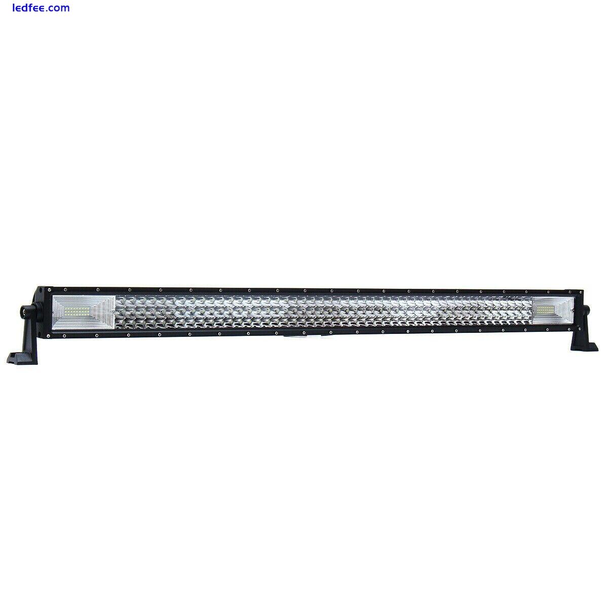 7D Three Row 42" inch 594W LED Light Lamp Bar Spot Flood Combo SUV 4X4 12V 24V 2 