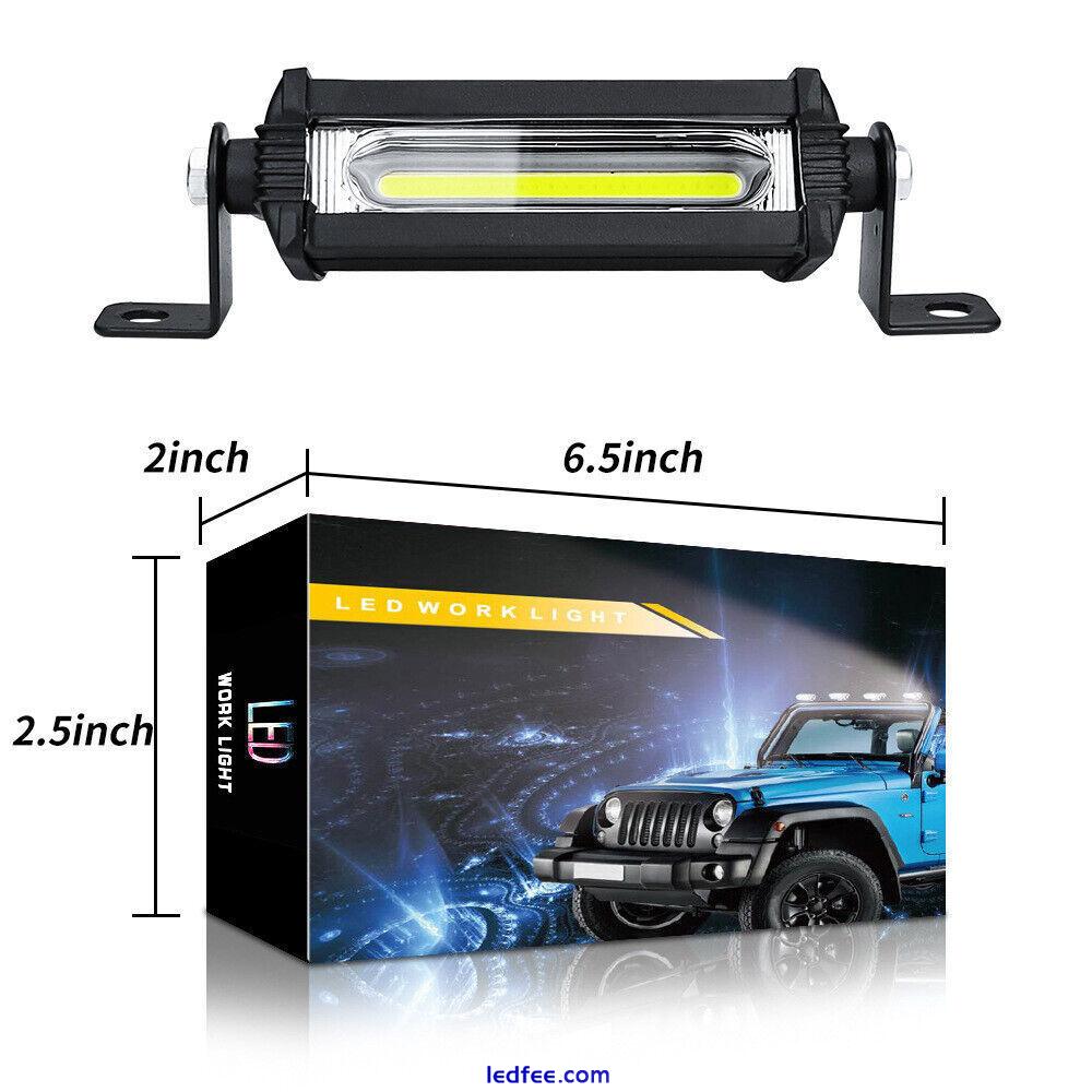 1PC 18W Car Truck SUV Off-Road Lamp LED Light Bar Slim Single Row Work Light US 2 