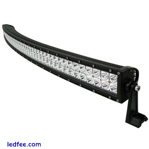 50Inch 288w Led Work Light Bar Curved Spot Offroad Truck Driving Suv 12/24v 3 
