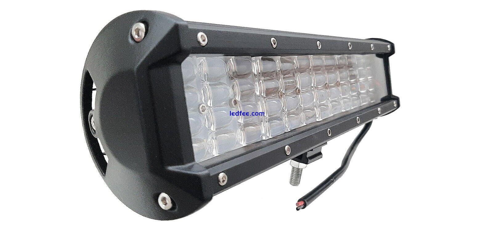 12" Inch Led Light Bar 108w 4 Row Spot Pods Work Fog Driving Lamp X2 12V 24V 1 