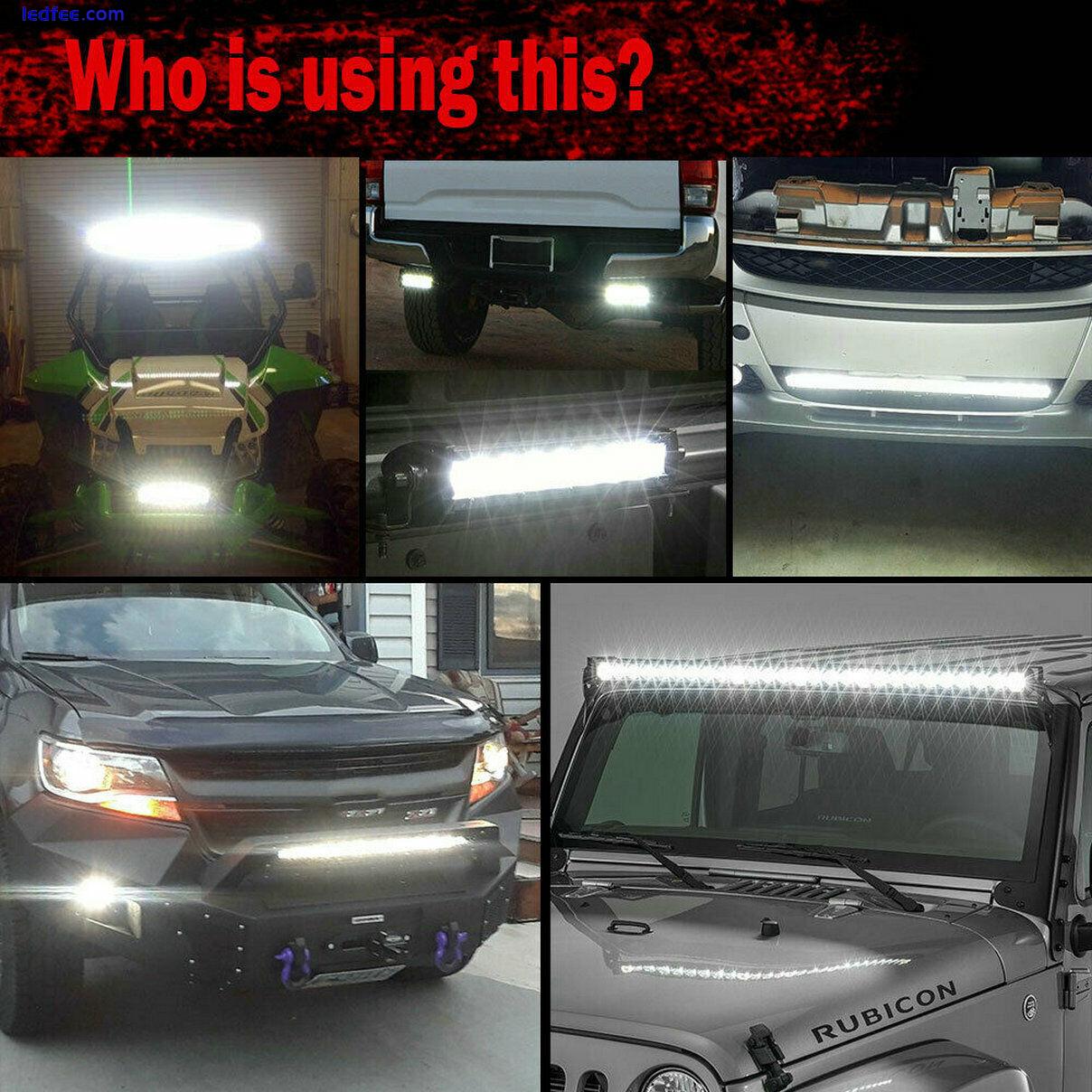 7 inch LED Work Light Bar Flood Spot Beam Offroad 4WD SUV Driving Fog Lamp Hot 5 