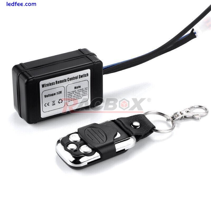 Wireless Remote Control Switch ON/Off Strobe For LED Work Light Bar Offroad 0 