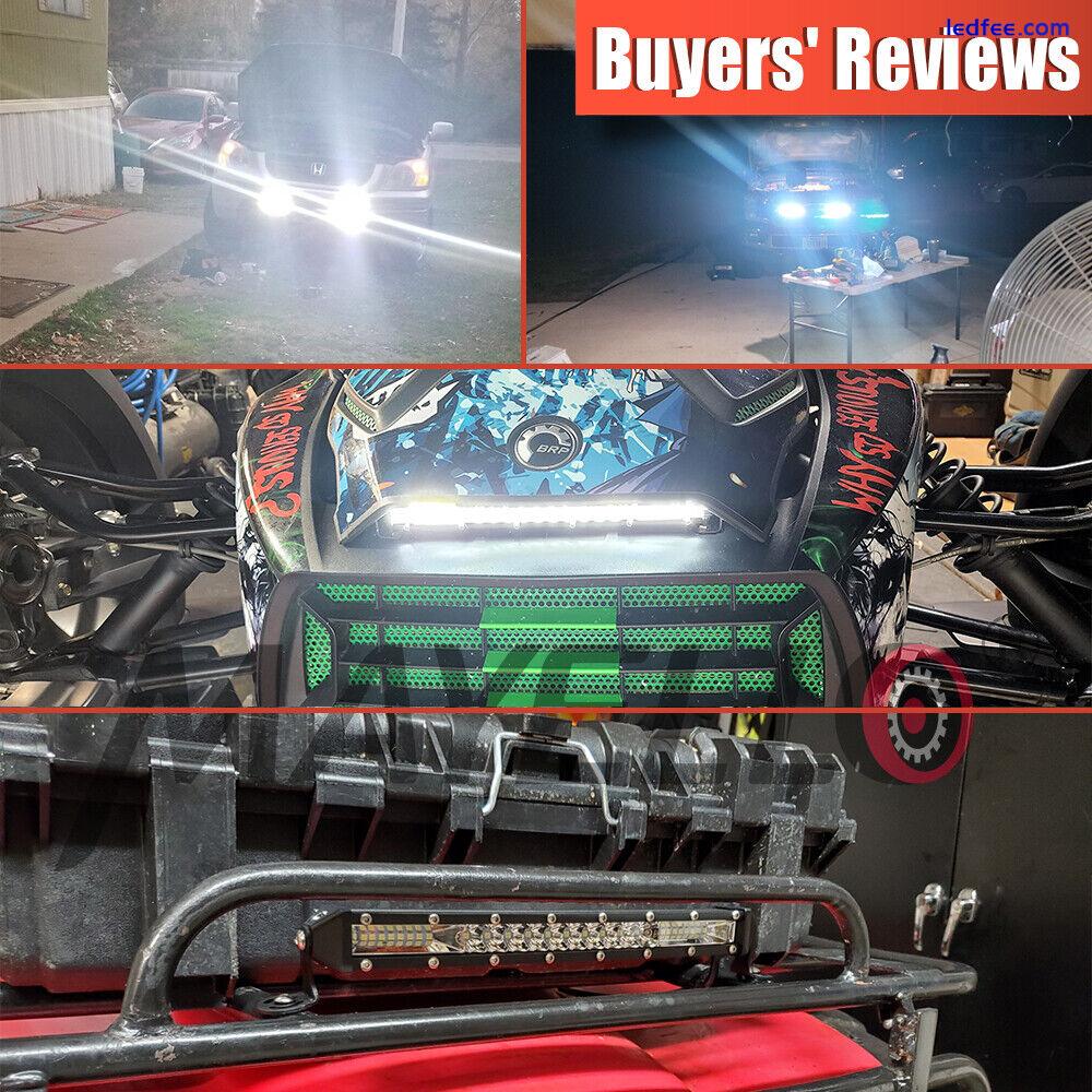 22inch LED Light Bar Spot Flood Combo for Truck SUV ATV Jeep Offroad Driving 4 
