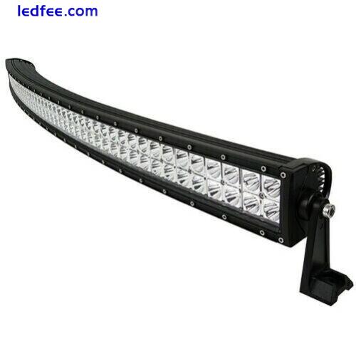 50 inch Curved 288W LED Work Light Bar Spot OffRoad SUV Lamp Car Light 4WD Truck 3 