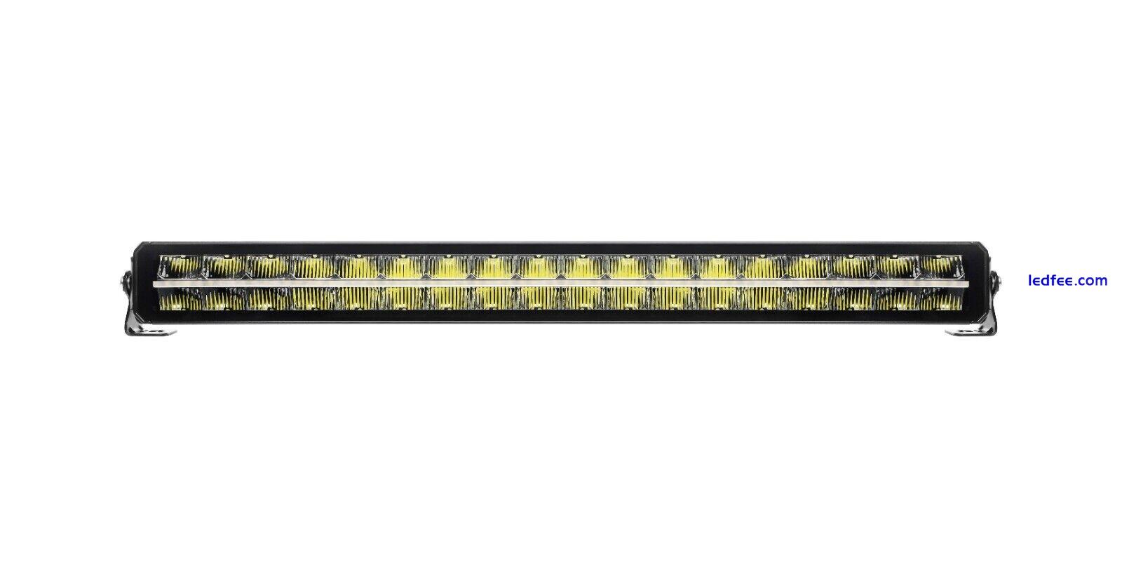 42" PRO Led Light Bar Piano Key Design White Amber Position Lamp 12-24V Dual Row 1 