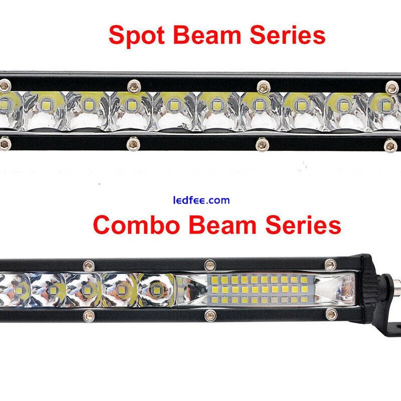 DC12V Car LED Light Bar Single Row Combo Beam Barra 40 LED Work Lamp Driving Bar 5 
