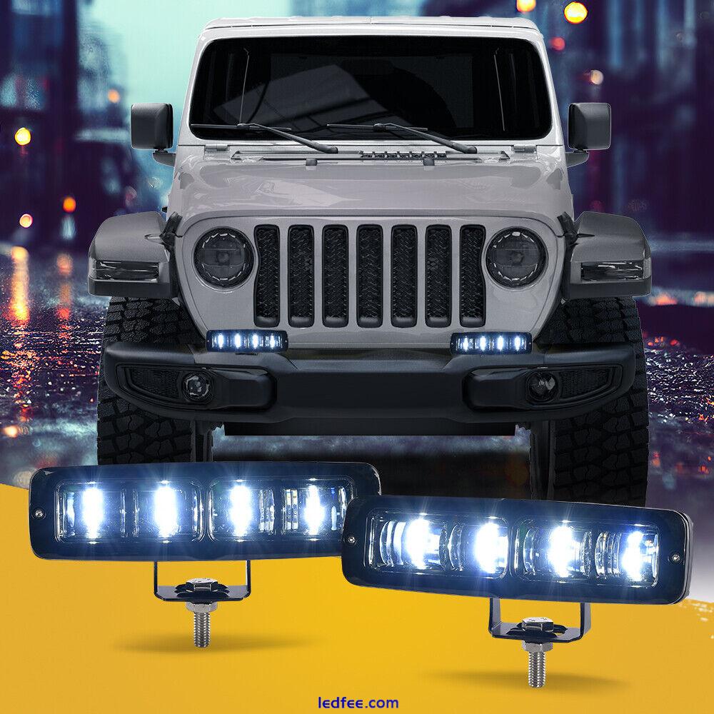 2X LED Work Light Bar Spot Pods Fog Lamp For Offroad Driving Truck 4WD SUV ATV 0 