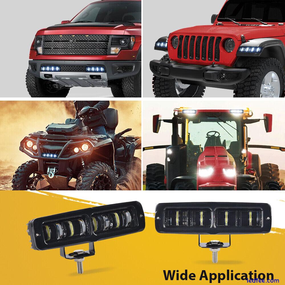 2X LED Work Light Bar Spot Pods Fog Lamp For Offroad Driving Truck 4WD SUV ATV 2 