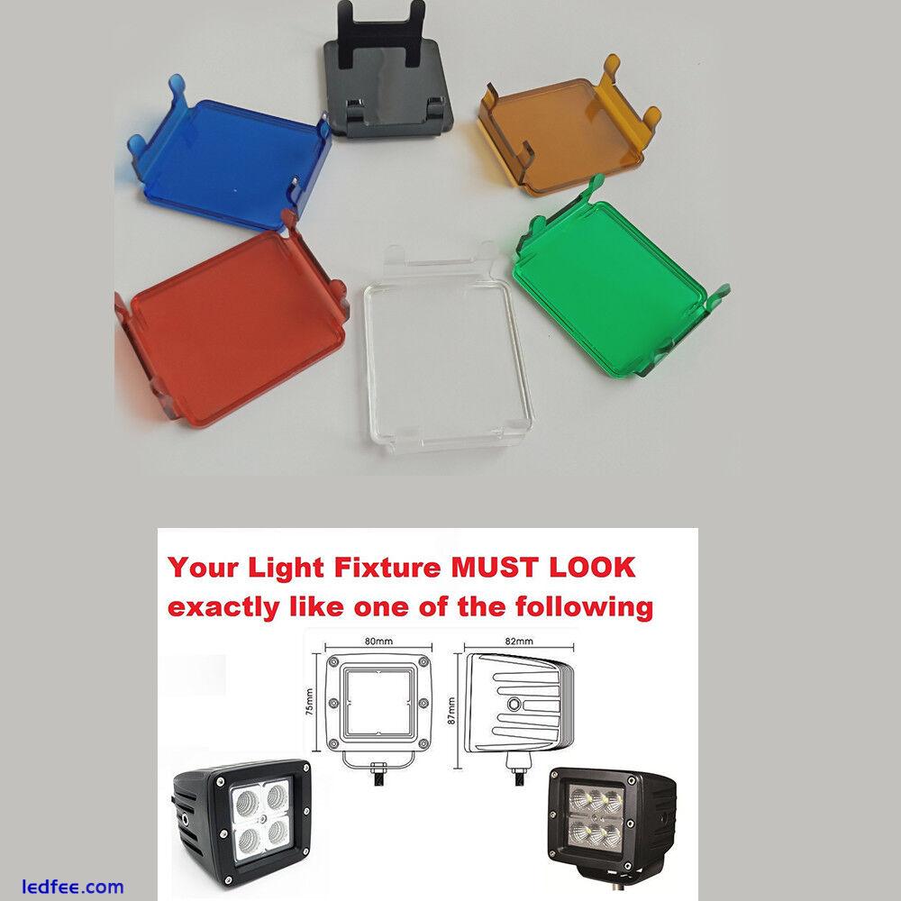 LED Work Light Bar Protective Covers For 3" 4" 7" 12" 20" 22" 32" 42" 50" 52" 3 