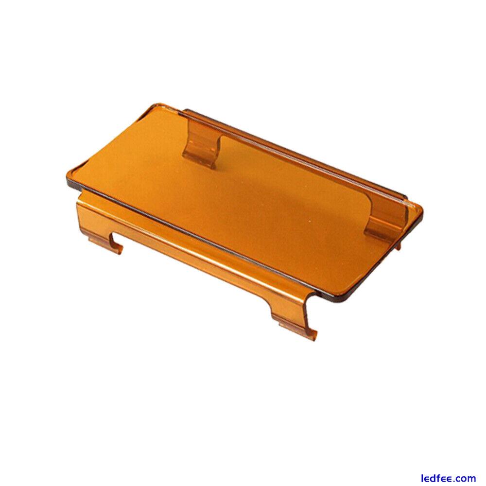 6" inch Amber Cover For 7" 12" 18" 24" 30" 36" 42" 50" 52" 54 LED Work Light Bar 4 