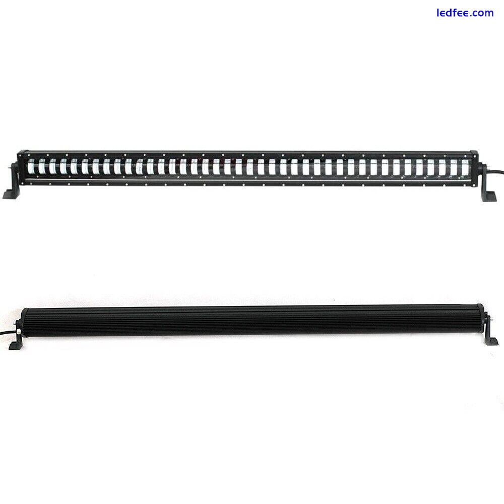 52" LED Light Bar Hi-Low Spot Beam Work Lamp 9D For Suv Truck Atv 4X4 12V 24V 2 