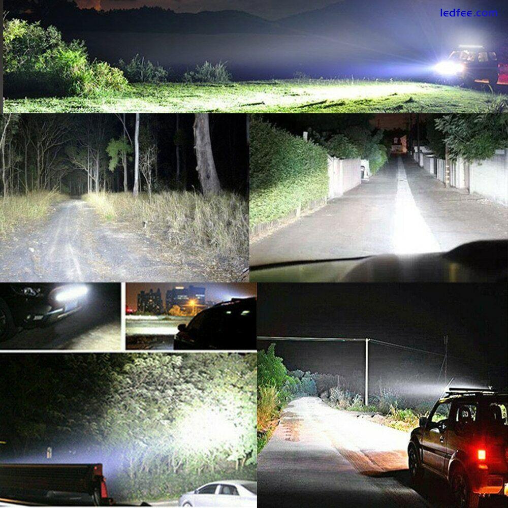 8" Inch 6D Led Light Bar 300W Spot Flood Combo Led Beam for 4X4 Suv Truck 10-30V 3 