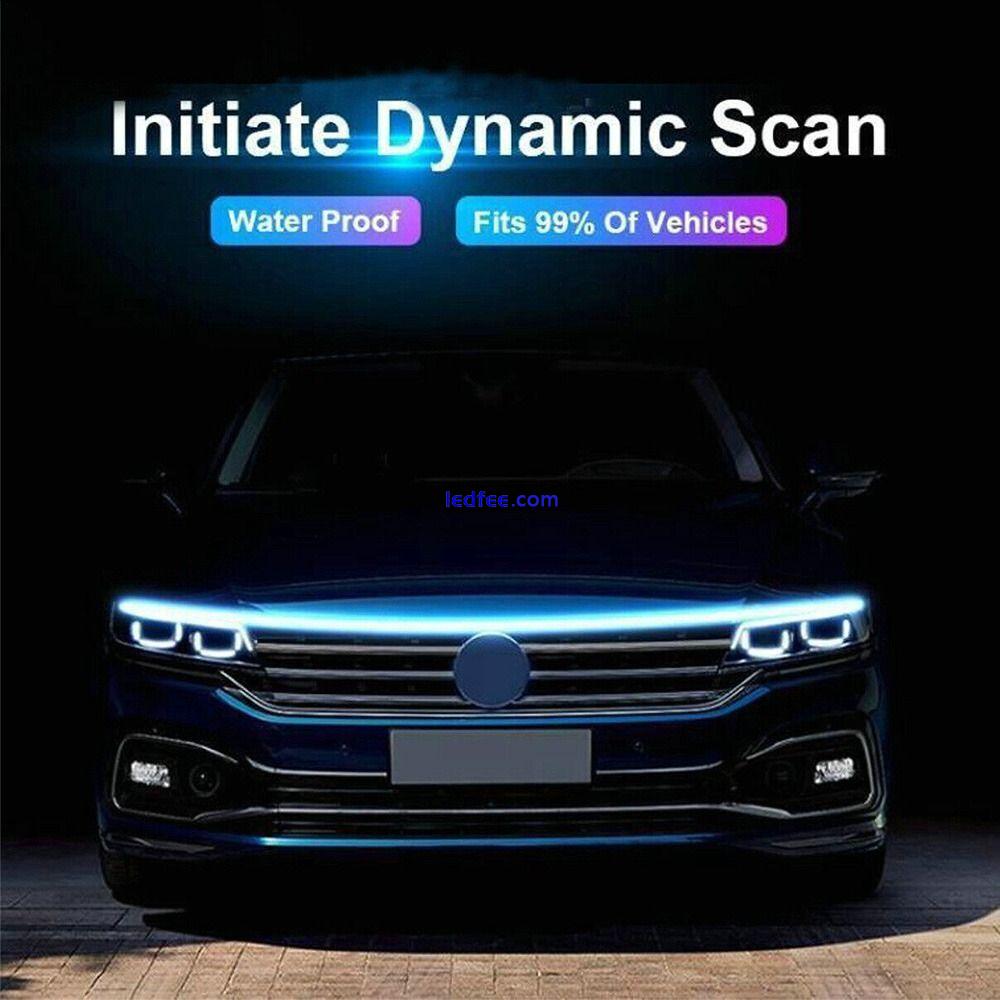 Signal Light LED Strip Tube LED Hood Lamp Car Daytime Running Light Strip 4 