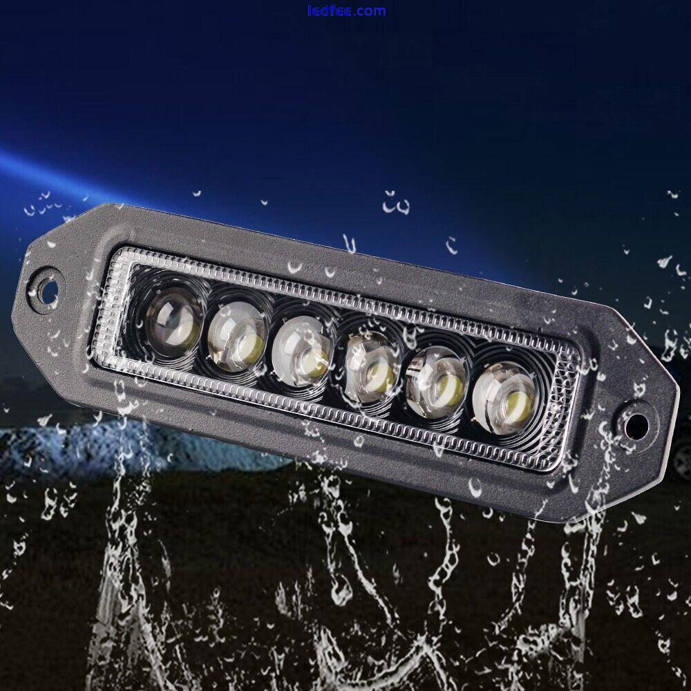 18W Single row led light bar Flush mount worklight pods Fog Light Off Road light 1 